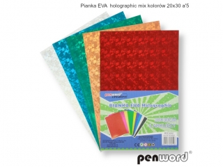 PIANKA EVA HOLOGRAPHIC MIX KOLOR�W 20X30a5
