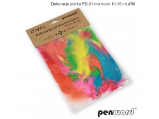 DEKORACJE PI�RKA PD-01 MIX KOLOR 10-15cm a50