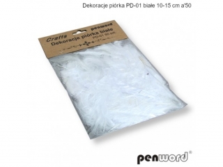 DEKORACJE PI�RKA PD-02 LOTKI BIA�E 10-15cm a50