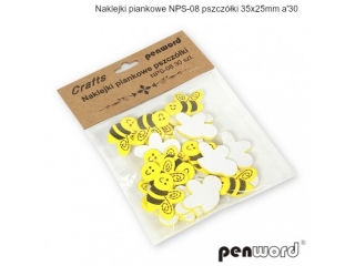 NAKLEJKI PIANKOWE NPS-08 PSZCZӣKI 35X25mm a30