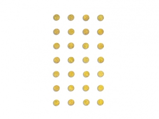 Kryszta�ki samoprzylepne DPCRAFT 8mm 28szt. Z�ote