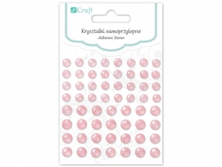 KRYSZTA�KI SAMOPRZYLEPNE 8x10 MM, 60 SZT. CREAM