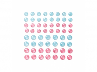 Kryszta�ki samoprzylepne DPCRAFT 8x10mm 60szt. Pastel