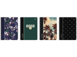 Ko�ozeszyt B5 120k. INTERDRUK PP z perforacj�, kratka