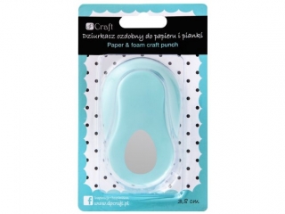 DZIURKACZ OZDOBNY  DO PAPIERU I PIANKI 3,8 CM JAJKO WLK-DLP