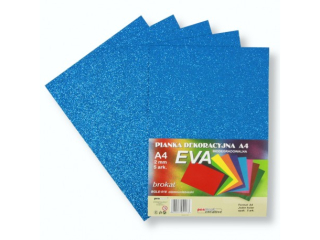 PIANKA EVA BROKAT A4 CIEMNONIEBIESKA BGLE-018 BIODEGRADOWALNA a5