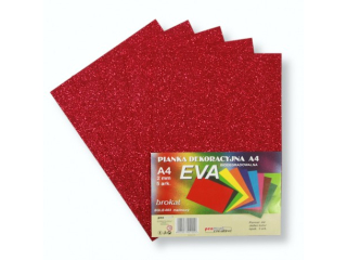 PIANKA EVA BROKAT A4 MALINOWA BGLE-003 BIODEGRADOWALNA a5