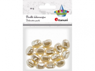 Pere�ki TITANUM twist bia�y per�owy 16mm 20g