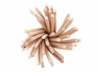 Patyczki kreatywne DPCRAFT okr�g�e naturalne 15cm 50szt.