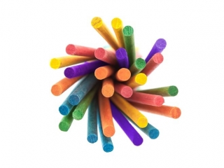 Patyczki kreatywne DPCRAFT okr�g�e kolorowe 15cm 50szt.