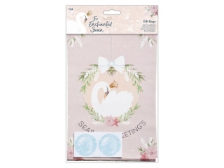 TORBY PAPIEROWE 12 CM X 18 CM - PAPERMANIA -  THE ENCHANTED SWAN, 12 SZT.