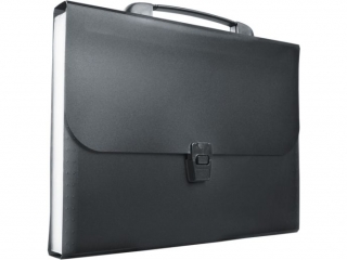 Teczka harmonijkowa PP TETIS z r�czk� 13 przegr�d A4 czarna