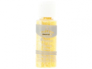 Brokat sypki TITANUM 20ml, żółty rainbow