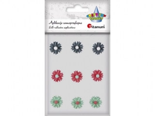 Kwiatyki z �ywicy samoprzylepne TITANUN 9szt.