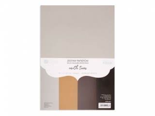 ZESTAW PAPIER�W 220G - EARTH TONES, A4, 20 ARK.