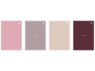 Zeszyt A5 80k. INTERDRUK Mat nude, kratka