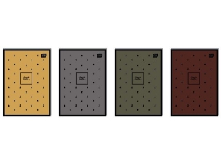 Brulion oprawa p�twarda A5 64k. INTERDRUK Soft Touch chess, kratka