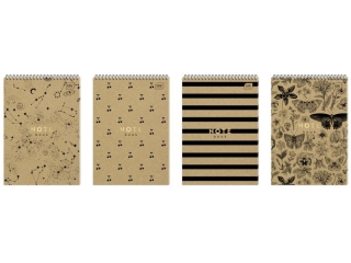 Ko�ozeszyt A5 100k. INTERDRUK HS Kraft Spir, kratka