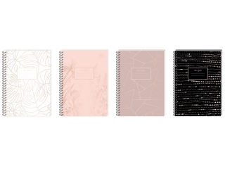 Ko�ozeszyt B5 129k. INTERFRUK metallic rose gold, kratka