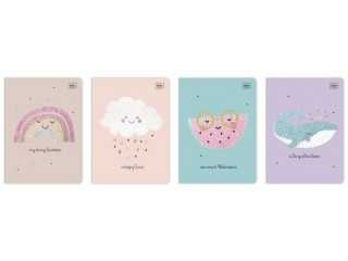 Zeszyt A5 16k. INTERDRUK Glitter, kratka