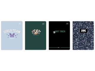 Zeszyt A5 32k. INTERDRUK = M 70G UV MIX2, linia