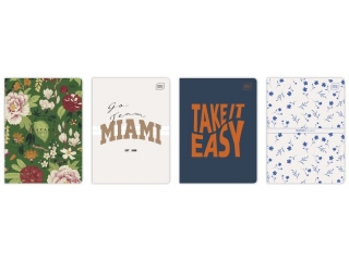 Zeszyt A5 80k. INTERDRUK 70g Mat+UV, kratka