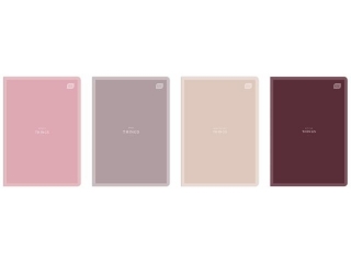 Zeszyt A5 96k. INTERDRUK Mat nude, linia