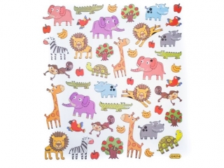 NAKLEJKI - ZOO, 48 SZT.