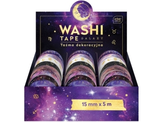 Taśma dekoracyjna INTERDRUK Washi 5m Galaxy
