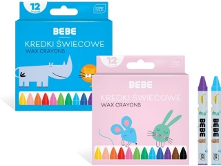 Kredki �wiecowe INTERDRUK BB Kids 12 kolor�w