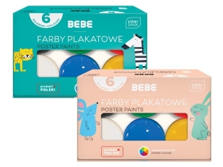 Farby plakatowe INTERDRUK BB KIDS  6 kolor�w 20ml