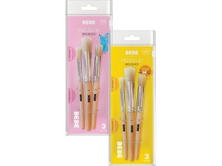 P�dzelki drewniane INTERDRUK BB KIDS 3szt.