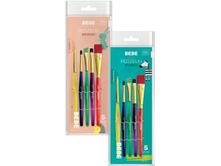 P�dzelki akrylowe INTERDRUK BB KIDS 5szt.