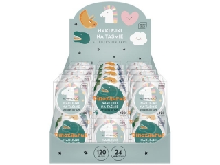 Naklejki na ta�mie INTERDRUK Kids - dinozaury, jednoro�ce