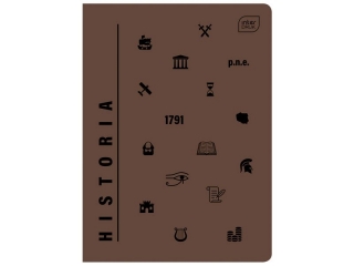 Zeszyt A5 60k. INTERDRUK M 70g UV Historia, kratka