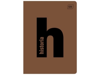 Zeszyt A5 60k. INTERDRUK PP litery - Historia, kratka