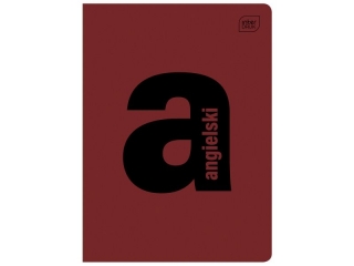 Zeszyt A5 60k. INTERDRUK PP litery - Angielski, kratka