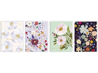 Brulion oprawa p�twarda A5 96k. INTERDRUK HS Garden, kratka