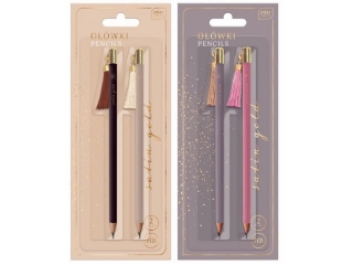 O��wek z zawieszk� INTERDRUK Deco Satin Gold, blister 2szt.