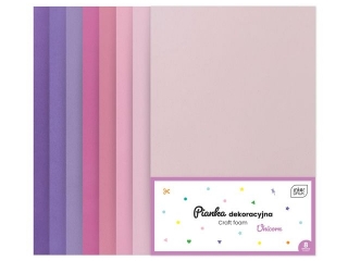 Pianka dekoracyjna INTERDRUK A4 8ark. - Unicorn