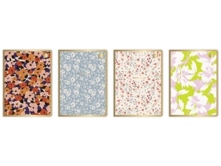 Zeszyt A5 60k. INTERDRUK M 70g Metallic Floral, kratka