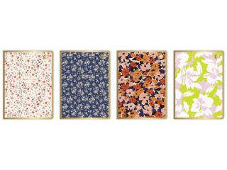Zeszyt A5 80k. INTERDRUK M 70g Metallic Floral, kratka