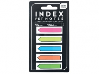 Zak�adki indeksuj�ce INTERDRUK PET Strza�ki Neon