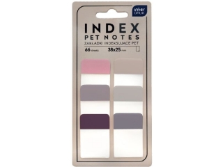 Zak�adki indeksuj�ce INTERDRUK szerokie PET Nude