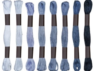 Mulina 8m tonacja szara 8 kolor�w