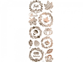 NAKLEJKI A�UROWE - JESIE�, 19 SZT., Z�OTE