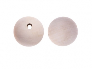 DREWNIANE KORALIKI, KULKI 50 MM, 2 SZT.