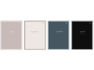 Brulion p�twardy A5 96k. INTERDRUK 70g Hybrid Words, kratka