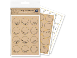 Etykiety kuchenne INTERDUK 97szt. BxW