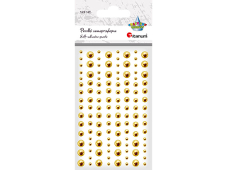 Pere�ki samoprzylepne TITANUM O6/5/4/3mm z�ote 120szt.